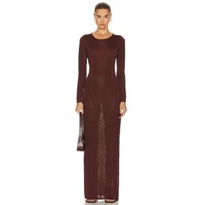 Nili Lotan Caper Knitted Maxi Dress